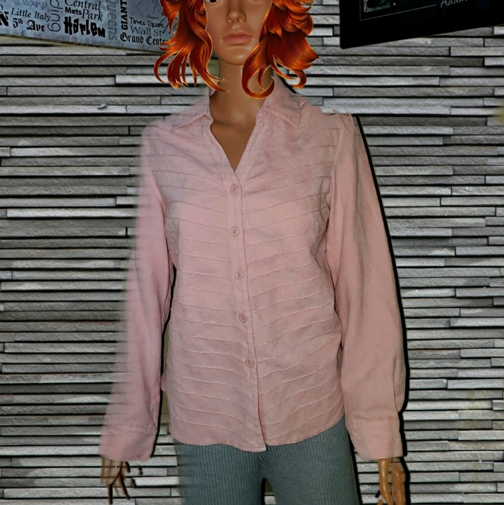 Loft Pink Button Down - image 5